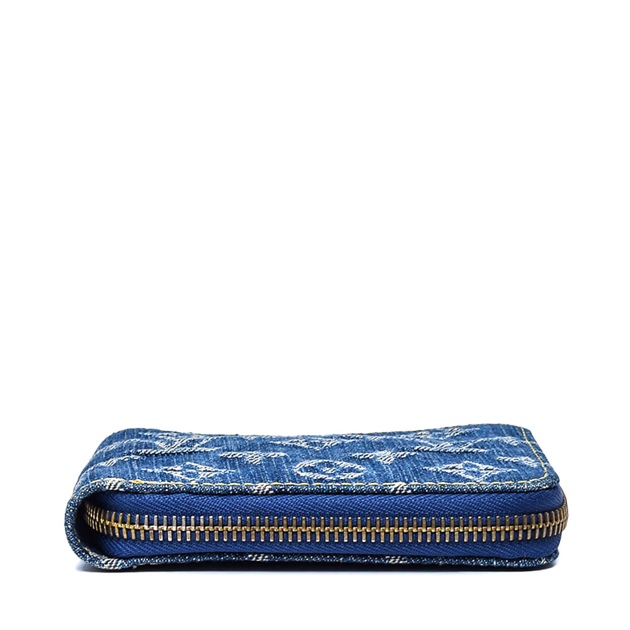 Louis Vuitton - Blue Monogram Denim Zippy Wallet